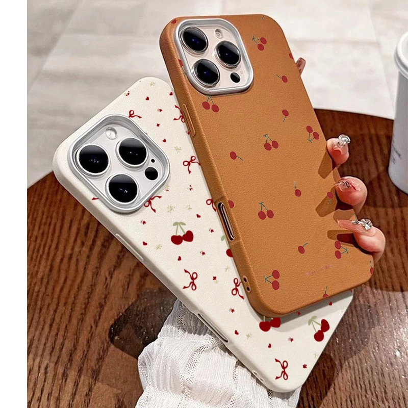 Phone Cases Xiaomi 15 - 귀여운 만화 체리 패턴 휴대폰 케이스