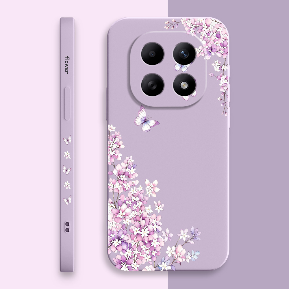 보라색 꽃무늬 샤오미 레드미 노트 15 14 14S 1 - Phone Cases Xiaomi 15 리뷰 및 가격