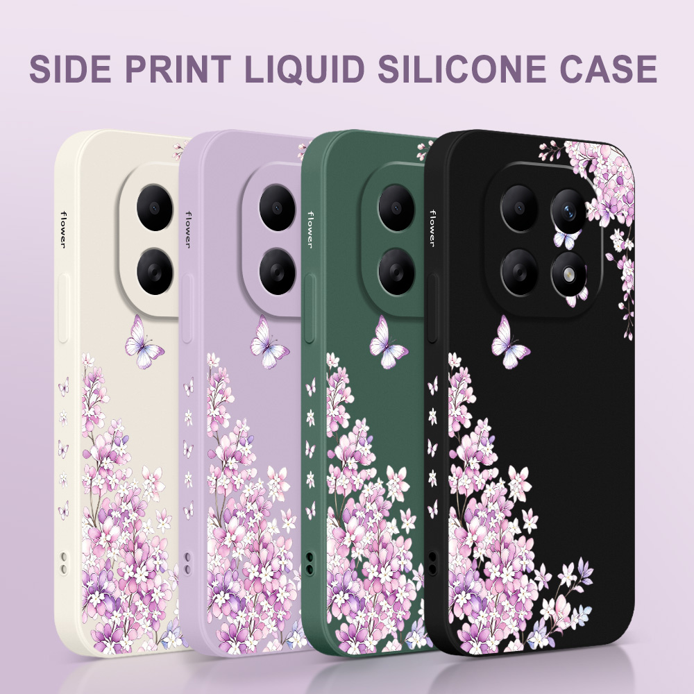보라색 꽃무늬 샤오미 레드미 노트 15 14 14S 1 - Phone Cases Xiaomi 15 리뷰 및 가격