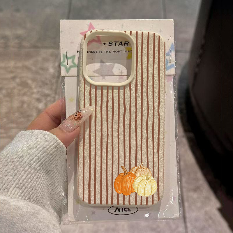 브라운 스트라이프 리틀 펌킨 폰 케이스 (아이폰 17, - Phone Cases Xr Iphone 리뷰 및 가격
