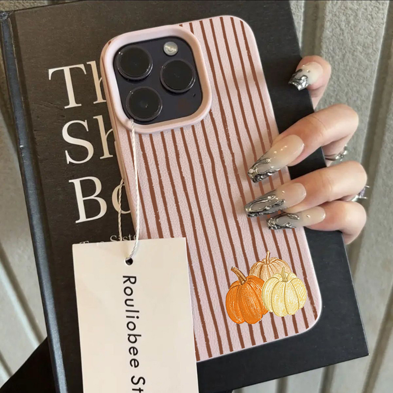 브라운 스트라이프 리틀 펌킨 폰 케이스 (아이폰 17, - Phone Cases Xr Iphone 리뷰 및 가격