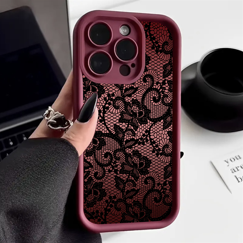 우아한 레이스 플로럴 디자인 아이폰 케이스 (아이폰 1 - Phone Cases Xr Iphone 리뷰 및 가격