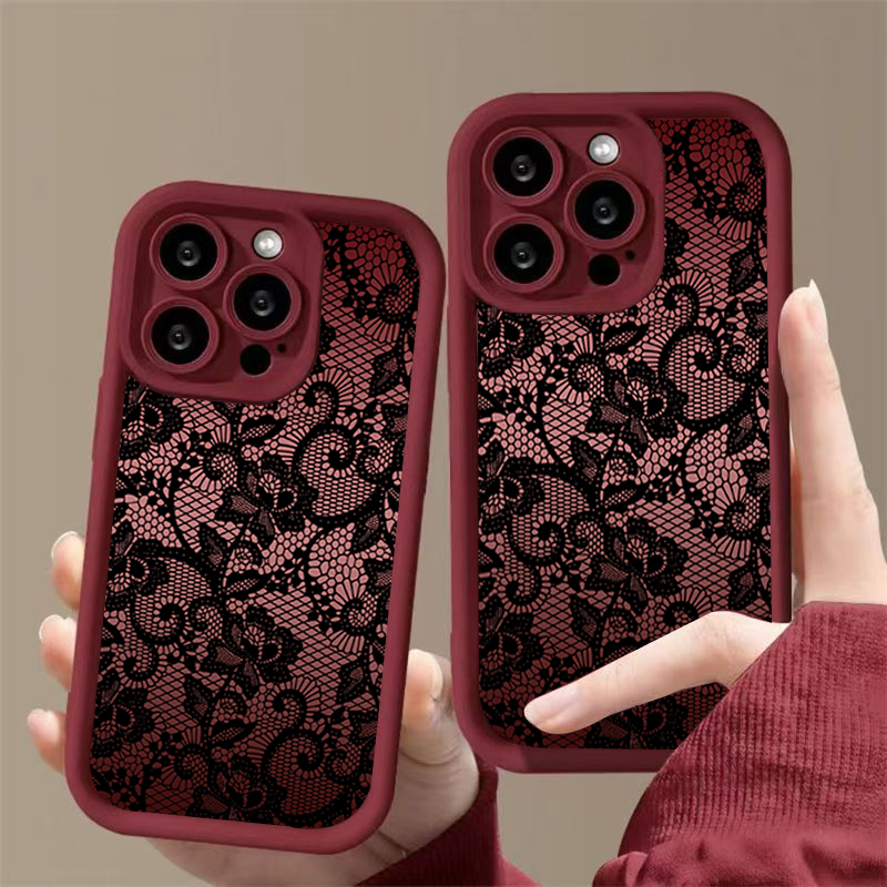 우아한 레이스 플로럴 디자인 아이폰 케이스 (아이폰 1 - Phone Cases Xr Iphone 리뷰 및 가격