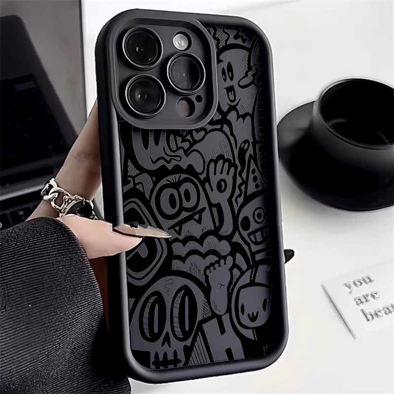 블랙 그래피티 폰 케이스 아이폰 17 16 프로 맥스  - Phone Cases Xr Iphone 리뷰 및 가격