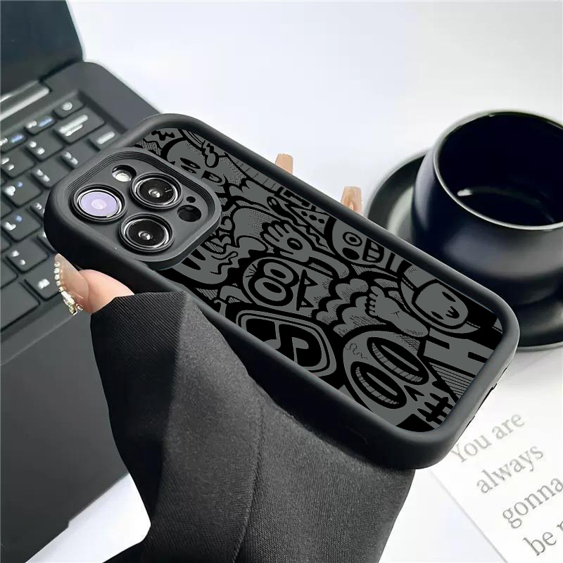 블랙 그래피티 폰 케이스 아이폰 17 16 프로 맥스  - Phone Cases Xr Iphone 리뷰 및 가격