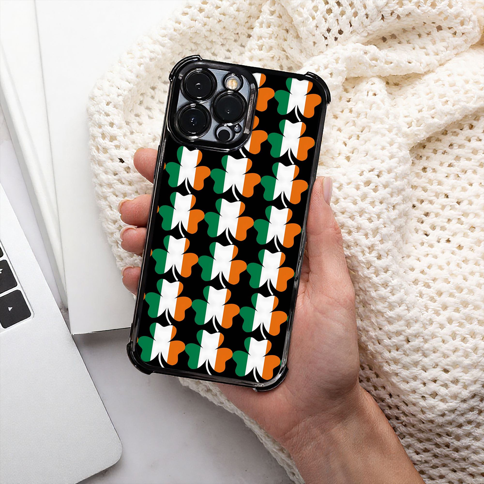 아일랜드 국기 샴록 폰 케이스 성 패트릭의 날 전기도금 - Phone Cases Ireland 리뷰 및 가격