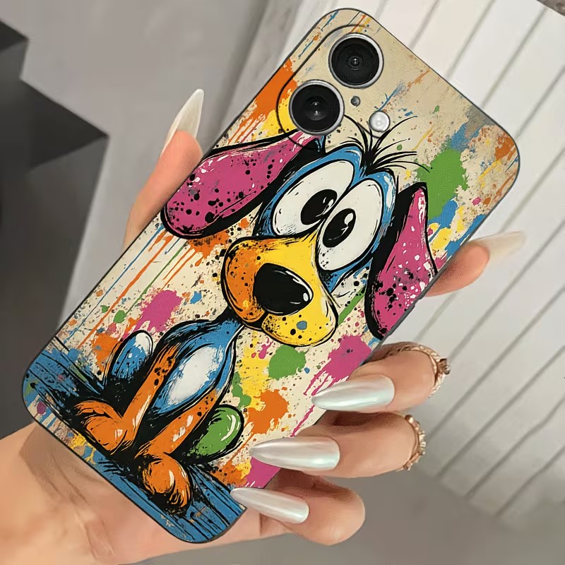 그래피티 컬러 강아지 TPU 폰 케이스 (아이폰 17, - Phone Cases Xr Iphone 리뷰 및 가격