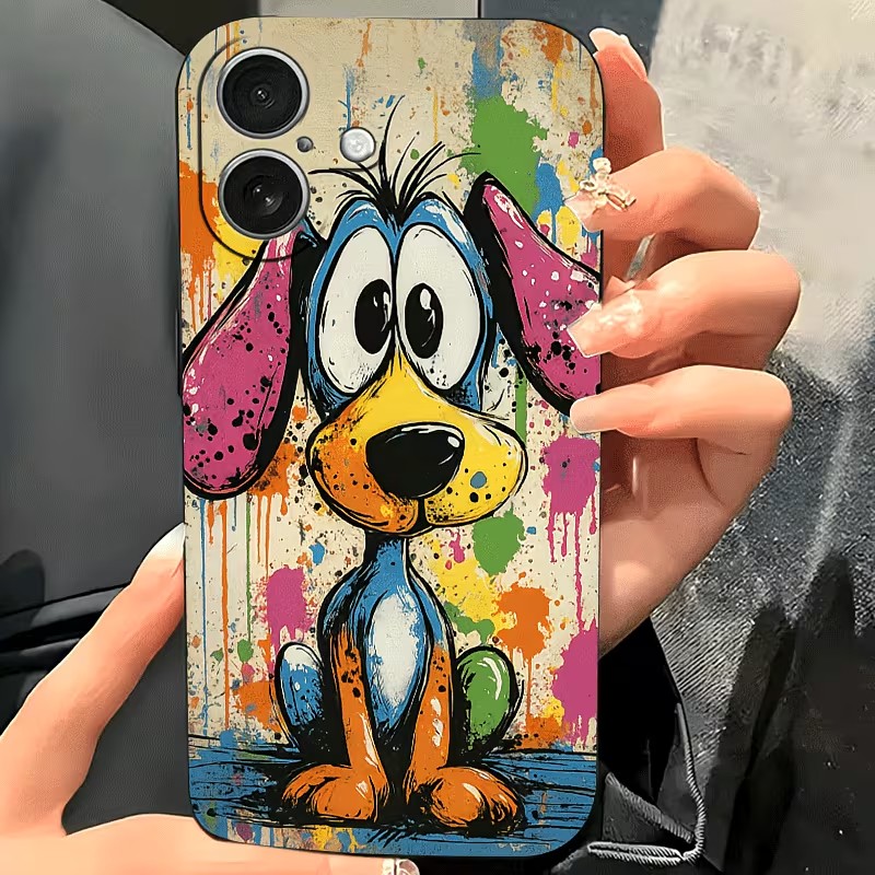 그래피티 컬러 강아지 TPU 폰 케이스 (아이폰 17, - Phone Cases Xr Iphone 리뷰 및 가격