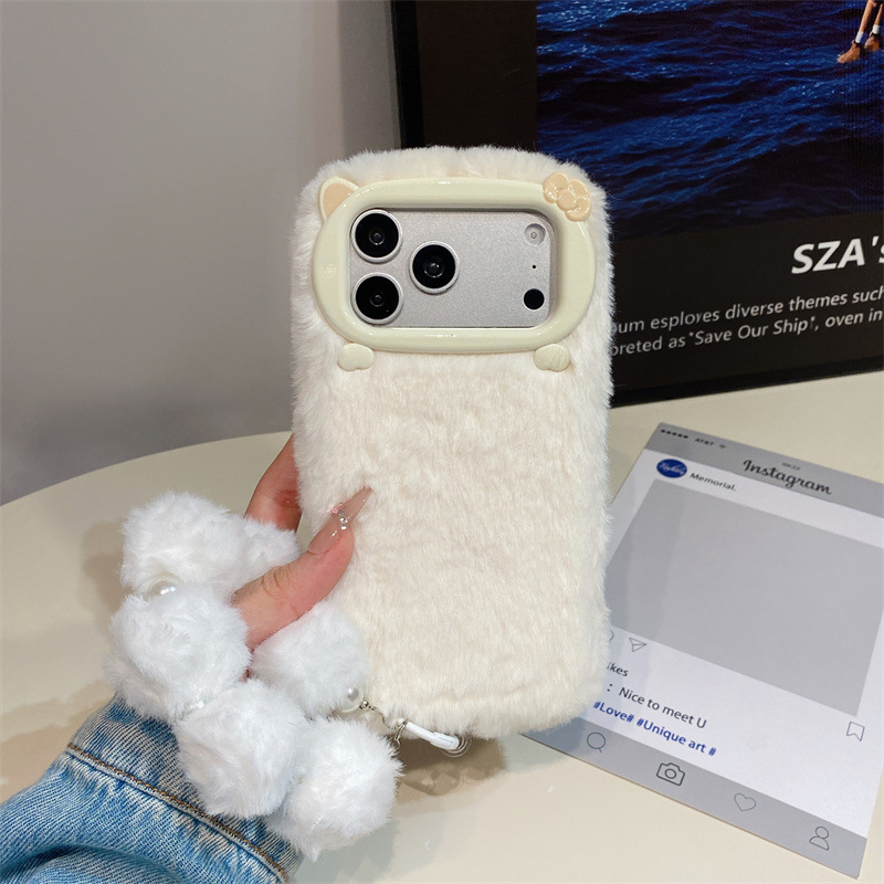 고급 솔리드 컬러 퍼리 플러시 폰 케이스 (아이폰 17 - Phone Cases Iphone 13 리뷰 및 가격