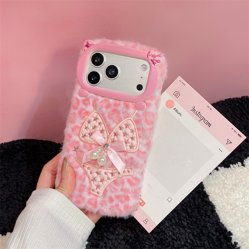 럭셔리 레오파드 프린트 비키니 패턴 플러시 폰 케이스  - Phone Cases Iphone 13 리뷰 및 가격