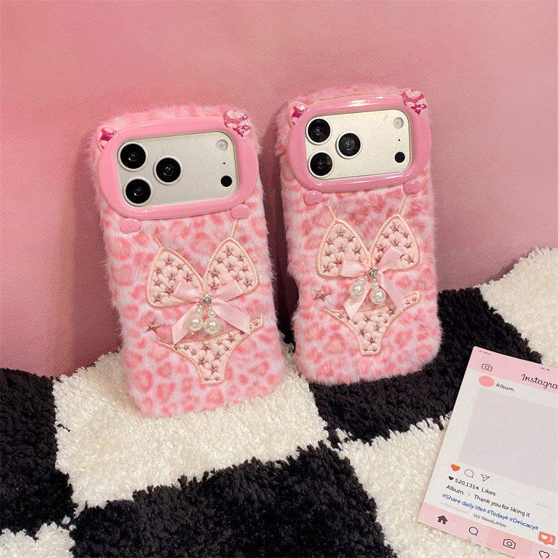 럭셔리 레오파드 프린트 비키니 패턴 플러시 폰 케이스  - Phone Cases Iphone 13 리뷰 및 가격
