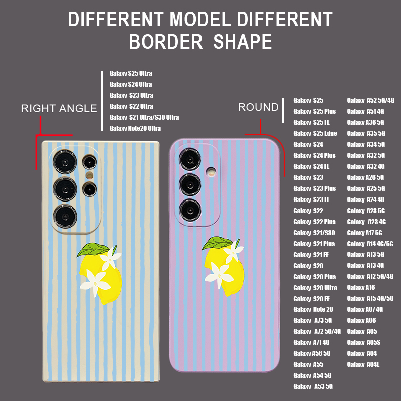 스트라이프 레몬 프린트 TPU 폰 케이스 삼성 갤럭시  - Phone Cases Galaxy A16 5G 리뷰 및 가격