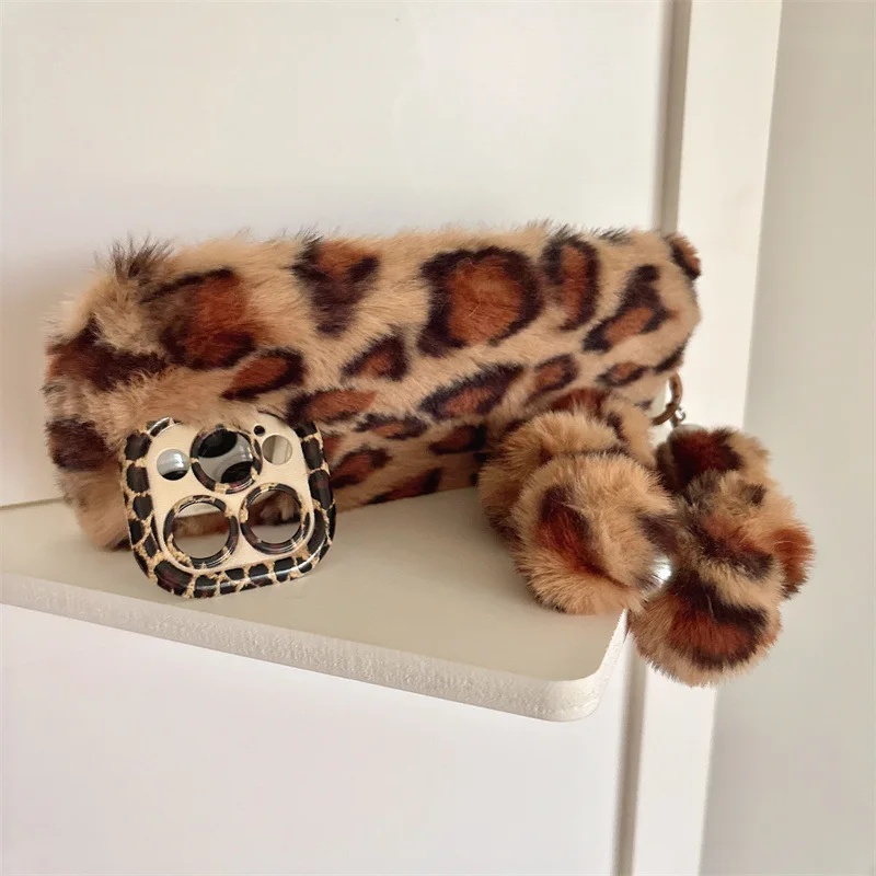 세련된 레오파드 무늬의 부드러운 플러시 소재 아이폰 1 - Phone Cases Iphone 13 리뷰 및 가격