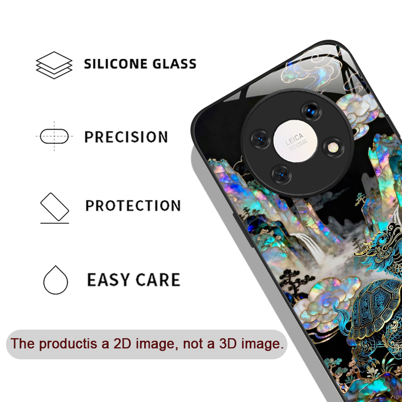 세련된 드래곤 레오파드 마블 질감 강화유리 폰 케이스  - Phone Cases Xiaomi 15 리뷰 및 가격
